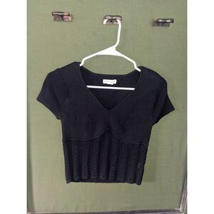 Aeropostale Black knit Top Size large